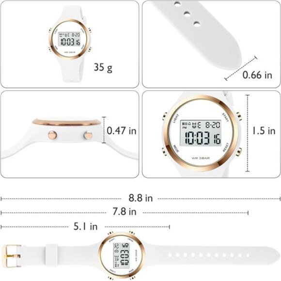 Outdoor Sport Watches Alarm Clock 5Bar Waterproof LED Digital Watch - Picture 5 of 7